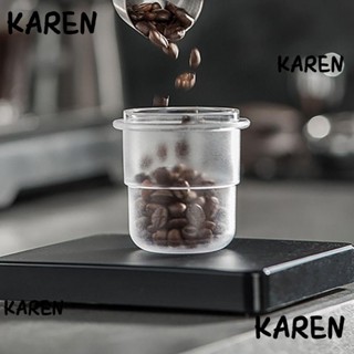 Karen ถ้วยป้อนผงกาแฟ แบบใส 58 มม. อุปกรณ์เสริม สําหรับชงกาแฟเอสเปรสโซ่ PP