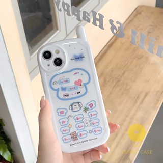 For เคสไอโฟน 14 Pro Max [Retro Phone Shape Cute Puppy] เคส Phone Case For iPhone 14 Pro Max 13 12 11 For เคสไอโฟน11 Ins Korean Style Retro Classic Couple Shockproof Protective TPU Cover Shell