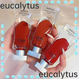 Eucalytus1 ลิปสติก ลิปบาล์ม เนื้อแมตต์ ไม่ติดแก้ว ไม่จางง่าย ติดทนนาน 6 สี สําหรับผู้หญิง