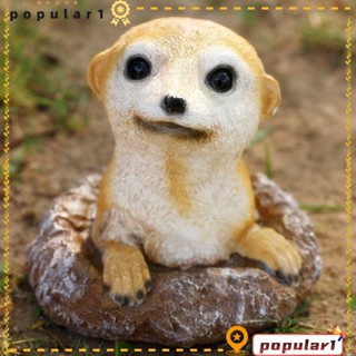 Popular รูปปั้นสัตว์ Meerkat งานฝีมือ สําหรับตกแต่งสวนกลางแจ้ง