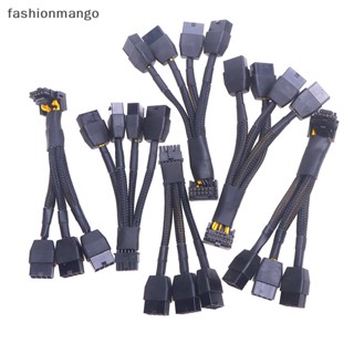 [fashionmango] ตัวเชื่อมต่อ RTX4090 RTX4080 series 16AWG 4x8pin 3x8pin PCI-e เป็น 16Pin (12+4) PCI-e 5.0 12VHPWR 90 องศา El