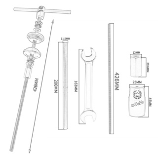 [Tachiuwa21] ชุดเครื่องมือถอดถ้วยคอจักรยาน