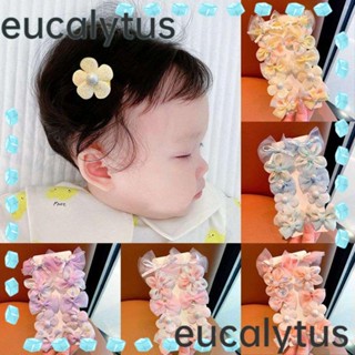 Eucalytus1 กิ๊บติดผม รูปโบว์น่ารัก สําหรับเด็ก 10 ชิ้น