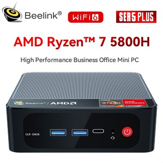 Beelink SER5 Mini PC AMD Ryzen 7 5800H Mini PC Windows 11 6 GTR6 Windows Mini PC R9 6900HX ช่องคู่ DDR5