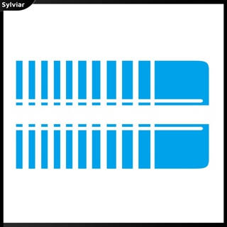[sylviar] สติกเกอร์ D-1222 ลายขวาง สไตล์สปอร์ต สําหรับตกแต่งรถยนต์