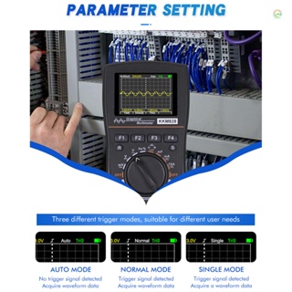 Tomobetter KKmoon kkm828 มัลติมิเตอร์ออสซิลโลสโคปดิจิทัลอัจฉริยะ 2 in 1 พร้อมหน้าจอสี 2.4 นิ้ว แบนด์วิดท์ 1MHz อัตราการสุ่มตัวอย่าง 2.5Msps สําหรับทดสอบอิเล็กทรอนิกส์ DIY