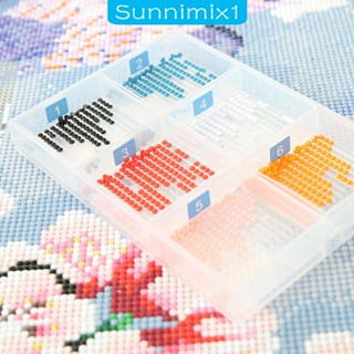 [Sunnimix1] ถาดเก็บลูกปัด พลอยเทียม สําหรับปักครอสสติตช์ DIY