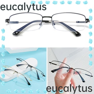 Eucalytus1 แว่นตาสายตาสั้น กรอบสี่เหลี่ยม น้ําหนักเบาพิเศษ สีฟ้า สําหรับผู้หญิง และผู้ชาย