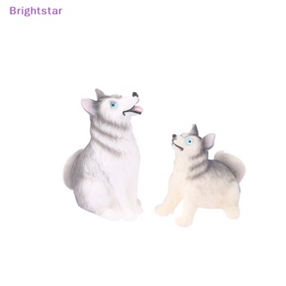 Brightstar โมเดลฟิกเกอร์ รูปการ์ตูนสุนัขฮัสกี้ นางฟ้าน่ารัก ขนาดเล็ก ของเล่นสําหรับเด็ก