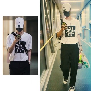 2023 ขายร้อนในฤดูร้อน {vo}เสื้อยืดหวังอี้ป๋อ wangyibo ทำให้เท่ากัน T-Shirt