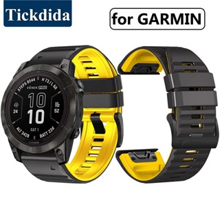 สายนาฬิกาข้อมือซิลิโคน สําหรับ Garmin Fenix 7 7X Pro 6X 6 Pro 5 5X Plus Forerunner 965 955 26 มม. 22 มม.