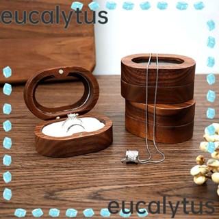 Eucalytus1 กล่องไม้ สําหรับใส่เครื่องประดับ แหวน