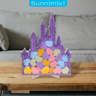 [Sunnimix1] ขวดโหลรางวัล พร้อมแผ่นบอร์ดไม้ รูปหัวใจ สําหรับเด็กวัยหัดเดิน