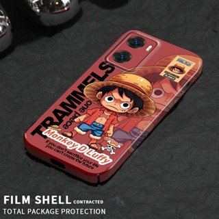 เคสโทรศัพท์มือถือ PC แข็ง ลายการ์ตูนลูฟี่ โซโร วันพีซ สไตล์เกาหลี สําหรับ Oppo A57 2022 4G A77s A77 A17 F11 A9 A5 A11 A55 A56 A92S Reno4 Z A93