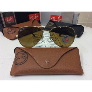 ของแท้ Ray/Ban Aviator Luxottica โพลาไรซ์ RB3026 001/57 S0SC