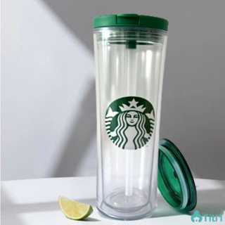 Starbucks Straw Cup แก้วใสฝาฟาง Cup 500ml Double Walled TH1