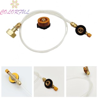 【COLORFUL】Valve Adapter Aluminum Alloy Camping Propane Refill Gas Cartridge Valve