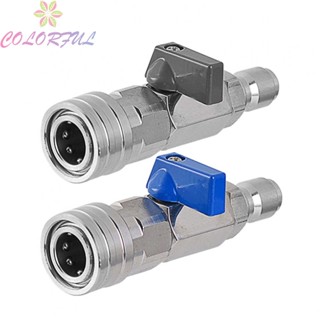 【COLORFUL】Ball Valve 1/4NPT 3/8NPT 4500 PSI Accessories Kit Parts Quick Connector