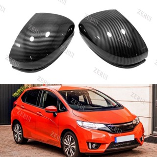 Zr แถบครอบกระจกมองข้าง คาร์บอนไฟเบอร์ ABS สําหรับ Honda Jazz Fit GK5 2014-2020