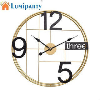 Lumiparty นาฬิกาแขวนผนัง ขนาดใหญ่ 60 ซม. พร้อมป้ายดิจิทัล สไตล์วินเทจ ย้อนยุค อุตสาหกรรม สําหรับห้อง บ้าน ห้องครัว ห้องนอน