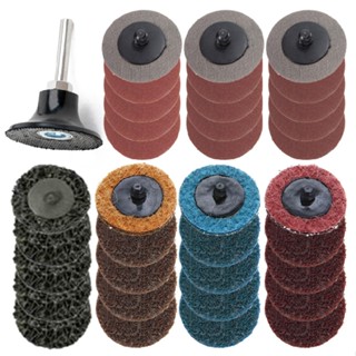 New 35pcs Sanding Discs 2" Type R Roll Lock Discs Pads Sanding Roloc Abrasives
