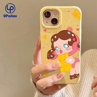 เคสโทรศัพท์มือถือ ซิลิโคนนิ่ม กันกระแทก ลายการ์ตูนเด็กผู้หญิงน่ารัก สําหรับ iPhone 11 12 13 14 Pro Max X Xr Xs 8 7 6 Plus SE 2020