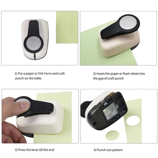 Yerrowell Hole Puncher, ABS +alloy การออกแบบประหยัดแรงงานวงกลมนูน,หลายขนาดวงกลมรูรูปร ่ าง Punch กระดาษ