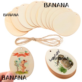 Banana1 ไข่อีสเตอร์ธรรมชาติ สําหรับแขวนตกแต่งบ้าน 10 25 50 ชิ้น