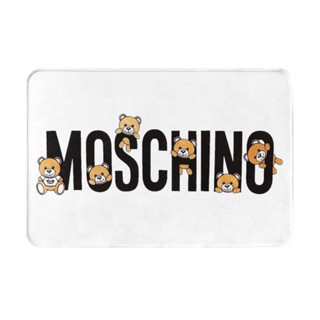 Moschino (3) พรมเช็ดเท้า ผ้าสักหลาด กันลื่น ดูดซับน้ํา แห้งเร็ว สําหรับห้องน้ํา 16x24 นิ้ว พร้อมส่ง