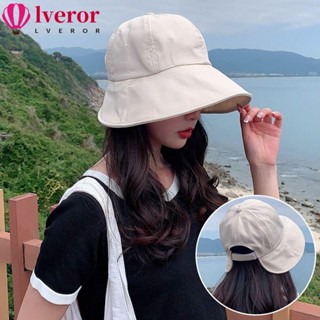 Lveror หมวกบักเก็ต หมวกชาวประมง บังแดด แบบนิ่ม ปรับได้ เหมาะกับฤดูใบไม้ผลิ ฤดูร้อน