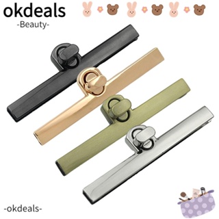 Okdeals หัวเข็มขัดโลหะ สไตล์วินเทจ สําหรับล็อคกระเป๋า DIY