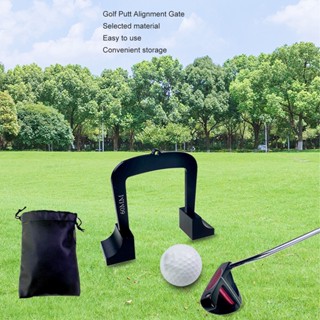 GARDEN LIVE 3 pcs Golf Putt Alignment Goal Gate 50 มม. 55 60 อลูมิเนียมอัลลอยด์ Putting Training Aid สำหรับ