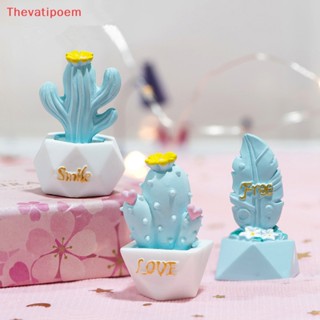 [Thevatipoem] ตุ๊กตากระบองเพชร ขนาดเล็ก DIY อุปกรณ์เสริม สําหรับตกแต่งบ้านตุ๊กตา