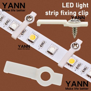 Yann1 คลิปหัวเข็มขัดไฟ LED พลาสติก กันน้ํา 8 มม. 10 มม. 12 มม. 10 ชิ้น