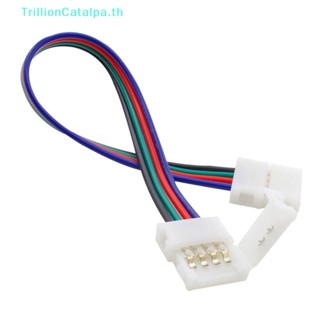 Trillioncatalpa ตัวเชื่อมต่อแถบไฟ LED RGB 4pin 10 มม. สําหรับ 5050 SMD RGB TH 1 ชิ้น