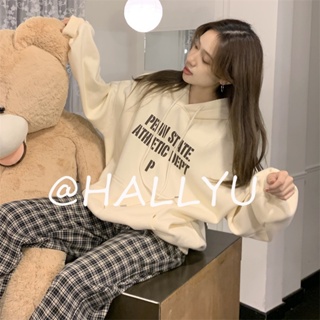 HALLYU เสื้อผ้าผู้ญิง แขนยาว เสื้อฮู้ด คลุมหญิง สไตล์เกาหลี แฟชั่น  ทันสมัย รุ่นใหม่ สวยงาม ins A28J09I 36Z230909