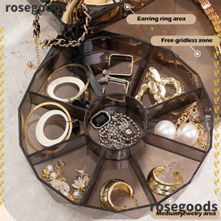 Rosegoods1 กล่องเก็บเครื่องประดับ แหวน สร้อยคอ ต่างหู ความจุขนาดใหญ่