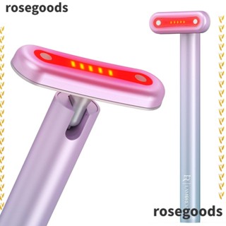 Rosegoods1 4 in 1 เครื่องมือนวดหน้า เครื่องมือดูแลผิว กระแสไฟไมโคร แบบมืออาชีพ