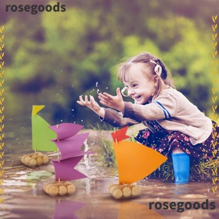 Rosegoods1 ชุดไม้คอร์กลอยน้ํา สําหรับเรือใบ DIY