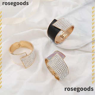 Rosegoods1 กําไลข้อมือ พลอยเทียม กําไลข้อมือ แฟชั่นผู้หญิง กําไลเปิด