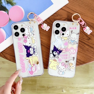 SANRIO Yiki|เคสโทรศัพท์มือถือ TPU แบบนิ่ม ลายการ์ตูนครอบครัวซานริโอ้ พร้อมสายคล้อง และตุ๊กตา สําหรับ Huawei P60 Art P60 P50 P40 P30 P20 Pro P40 P30 P20 Lite