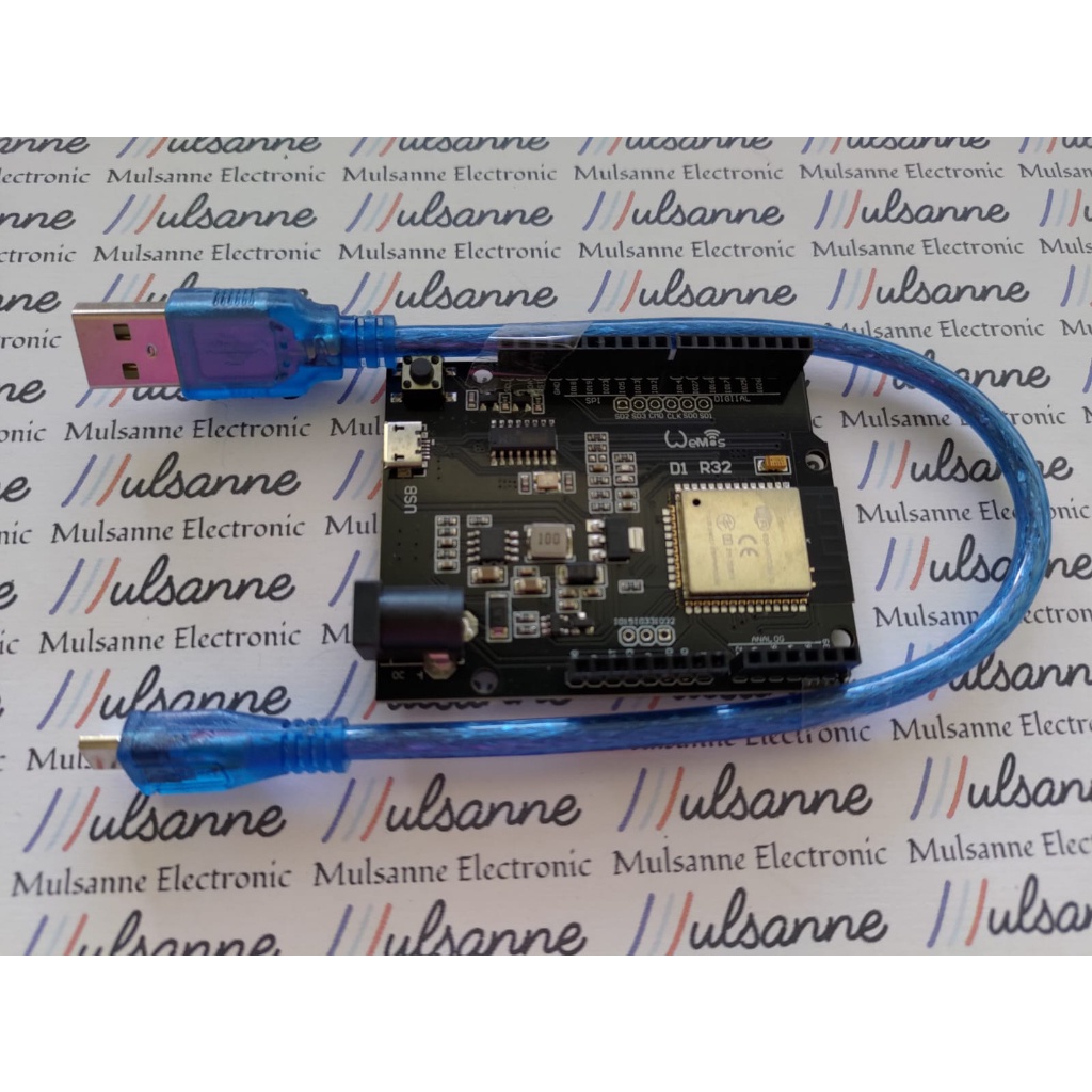 WeMos D1 R32 ( ESP-32 รุ่น Arduino Uno ESP32)