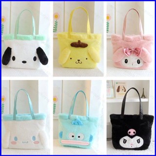 Gp1 กระเป๋าถือ กระเป๋าสะพายไหล่ ลายการ์ตูน Sanrio mymelody Pochacco Cinnamoroll ความจุขนาดใหญ่ สําหรับนักเรียน