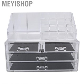 Meyishop Makeup Organizer  Clear Design Transparent Cosmetic Storage Drawers for Easy Visibility Bathroom Counter Or Dresser