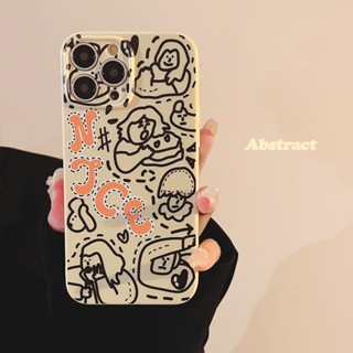 เคสโทรศัพท์มือถือซิลิโคน tpu กันกระแทก ลายกราฟฟิตี้ สําหรับ apple iphone 11 12 13 14 pro max