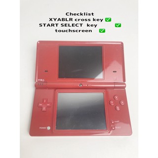 Nintendo Dsi Twl-001 (สีแดง) พร้อมปากกาสไตลัส ตรวจสอบการทํางาน