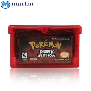 Martin การ์ดเกมโปเกม่อน GBA SP วิดีโอเกมคลาสสิก ภาษาอังกฤษ สําหรับเด็ก