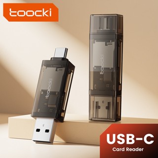 Toocki 2-in-1 อะแดปเตอร์การ์ดรีดเดอร์ USB 2.0 USB-A Type C SD TF 512GB OTG หน่วยความจําอัจฉริยะ SD การ์ดรีดเดอร์ส่งข้อมูล