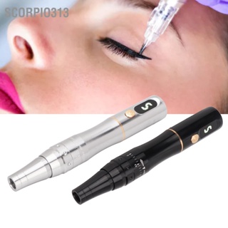  Scorpio313 ปากกาแต่งหน้า Microblading จอแสดงผล LCD แบบปรับได้ เครื่องแต่งหน้ากึ่งถาวร เสียงรบกวนต่ำ เครื่องมือสักคิ้ว