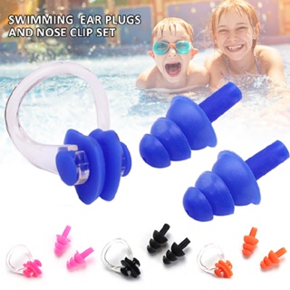 New Soft Kids Swimming Diving In Ear Plugs And Nose Clip Set for Under Aged 10